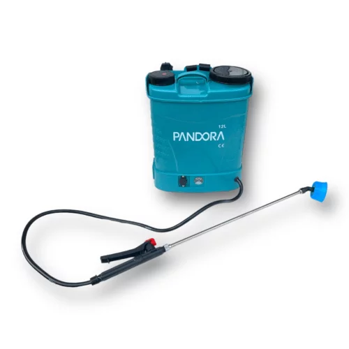 Pachet - Pompa de stropit profesională cu acumulator 12L și regulator de presiune - Model Pandora Sprayer cu atomizor electric 80W