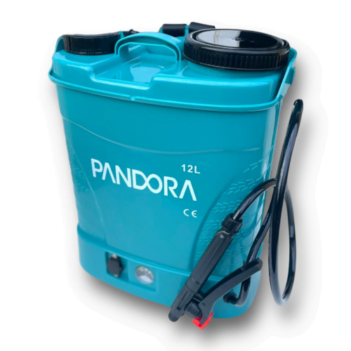 Pachet - Pompa de stropit profesională cu acumulator 12L și regulator de presiune - Pandora Sprayer cu tija 3 metri