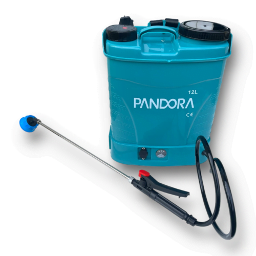 Pachet - Pompa de stropit profesională cu acumulator 12L și regulator de presiune - Pandora Sprayer cu tija 3 metri