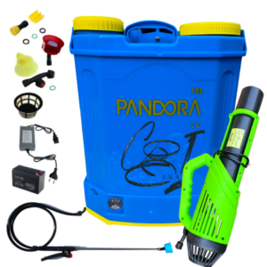 Pachet pompa de stropit electrica Pandora, 16 L, acumulator, regulator presiune, include atomizor electric portabil, 80 W - COBI SMART®
