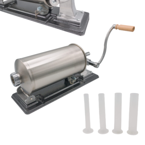 Aparat pentru umplut carnati, 3 kg, orizontal din inox, 4 palnii incluse - COBI SMART®
