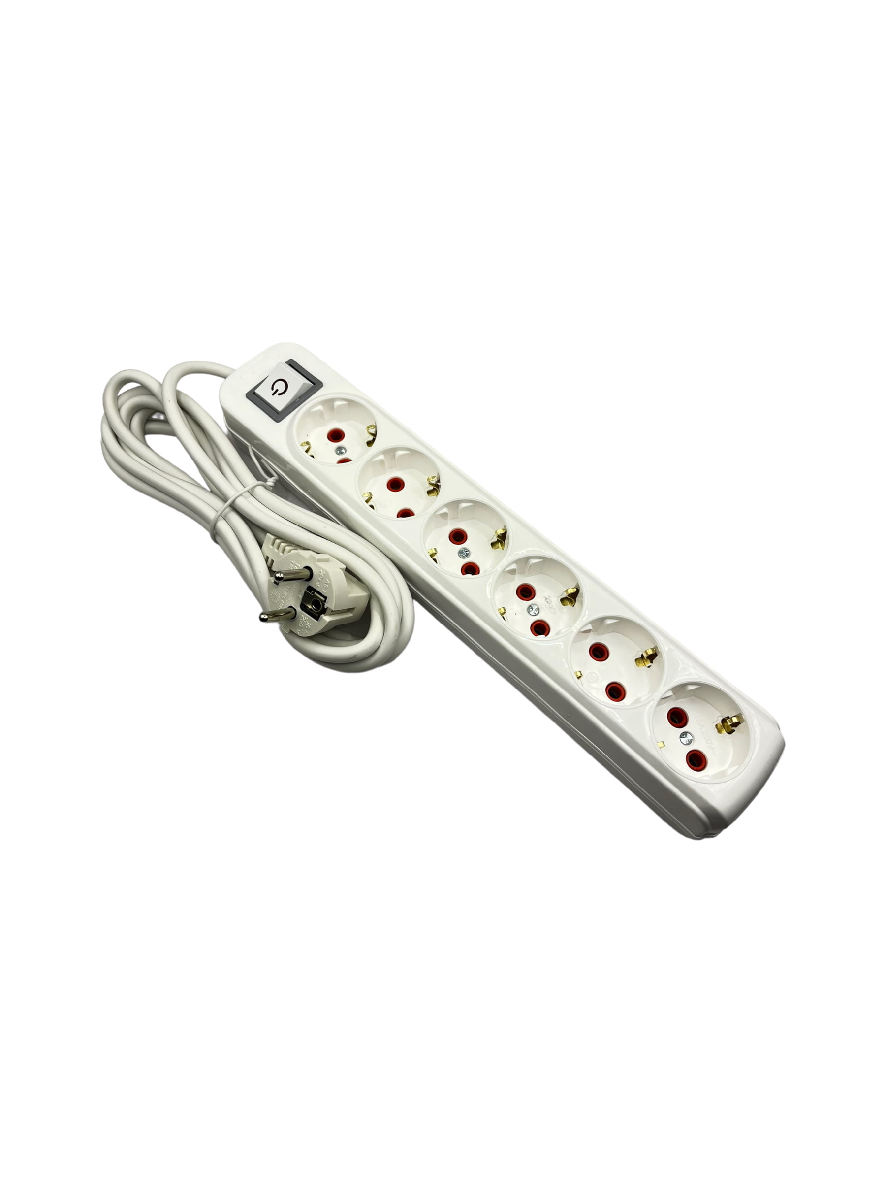 Cablu prelungitor 5 m, 6 prize, cu buton on/off - COBI SMART® Cablu prelungitor 5 m, 6 prize, cu buton on/off - COBI SMART®