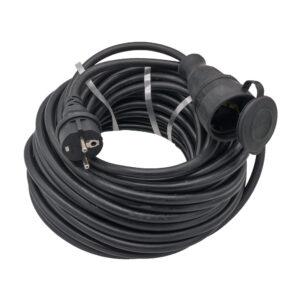 Cablu prelungitor 3x1.5 mm², 10 m, cu conductor cupru, stecher si cupla cu protectie - COBI SMART®