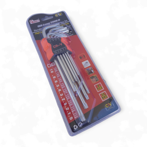 Set imbus stelar lung, 9 piese, tip L, pentru suruburi torx – COBI SMART® - imagine 3