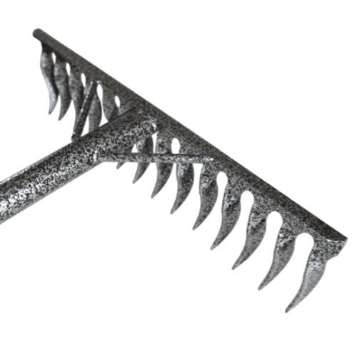 Grebla cu coada metalica, 14 dinti, 120 cm, protectie cauciuc - COBI SMART® - imagine 10