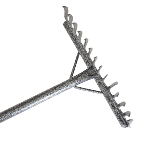 Grebla cu coada metalica, 14 dinti, 120 cm, protectie cauciuc - COBI SMART® - imagine 7