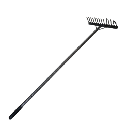 Grebla cu coada metalica, 14 dinti, 120 cm, protectie cauciuc - COBI SMART® - imagine 5