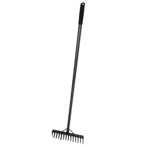Grebla cu coada metalica, 14 dinti, 120 cm, protectie cauciuc - COBI SMART® - imagine 2