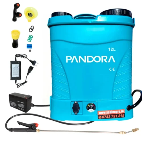 Lichidare de stoc - Pompa de stropit electrica Pandora, 12 L, acumulator, regulator presiune - COBI SMART®
