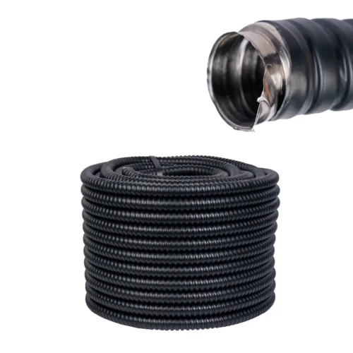 Tub copex flexibil, diametru 18 mm, 50 m, metalic cu invelis PVC, negru - COBI SMART® - imagine 8