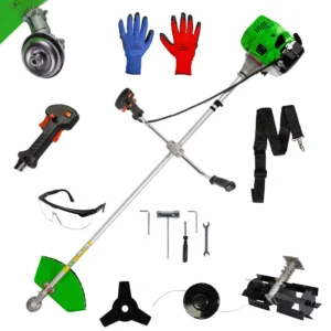 Pachet motocoasa pe benzina in 2 timpi GREEN, putere 3.8 kW, 9000 rpm, 52 cm3, consum 0.6 litri/ora, include cap prasitoare - COBI SMART®