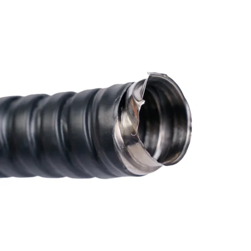 Tub copex flexibil, diametru 26 mm, 25 m, metalic cu invelis PVC, negru - COBI SMART® - imagine 2
