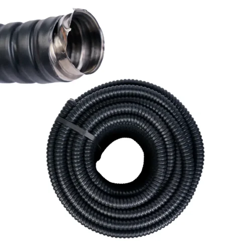 Tub copex flexibil, diametru 26 mm, 25 m, metalic cu invelis PVC, negru - COBI SMART® - imagine 6