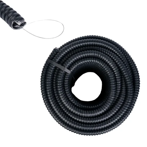 Tub copex flexibil, diametru 26 mm, 25 m, metalic cu fir de tragere si invelis PVC, negru - COBI SMART® - imagine 6