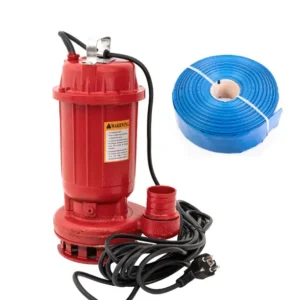 Pachet  pompa submersibila pentru apa murdara WQD10, 1.1 KW, 1.5 CP, 2850 rpm, 250 l/min, include furtun pompier PVC 2 toli, 50 m - COBI SMART®