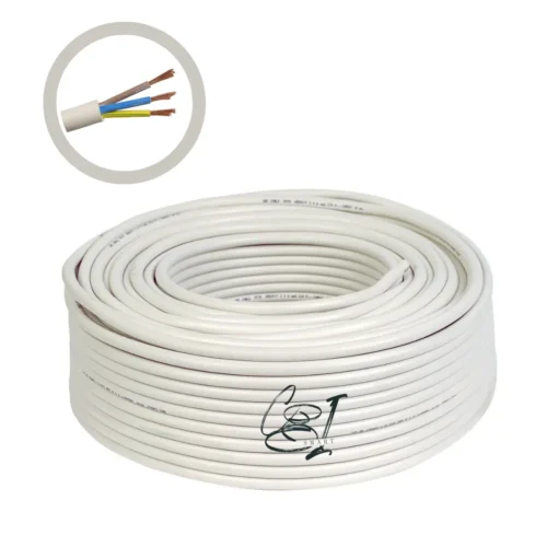 Cablu electric 3x2.5 mm², 100 m, alb - COBI SMART®