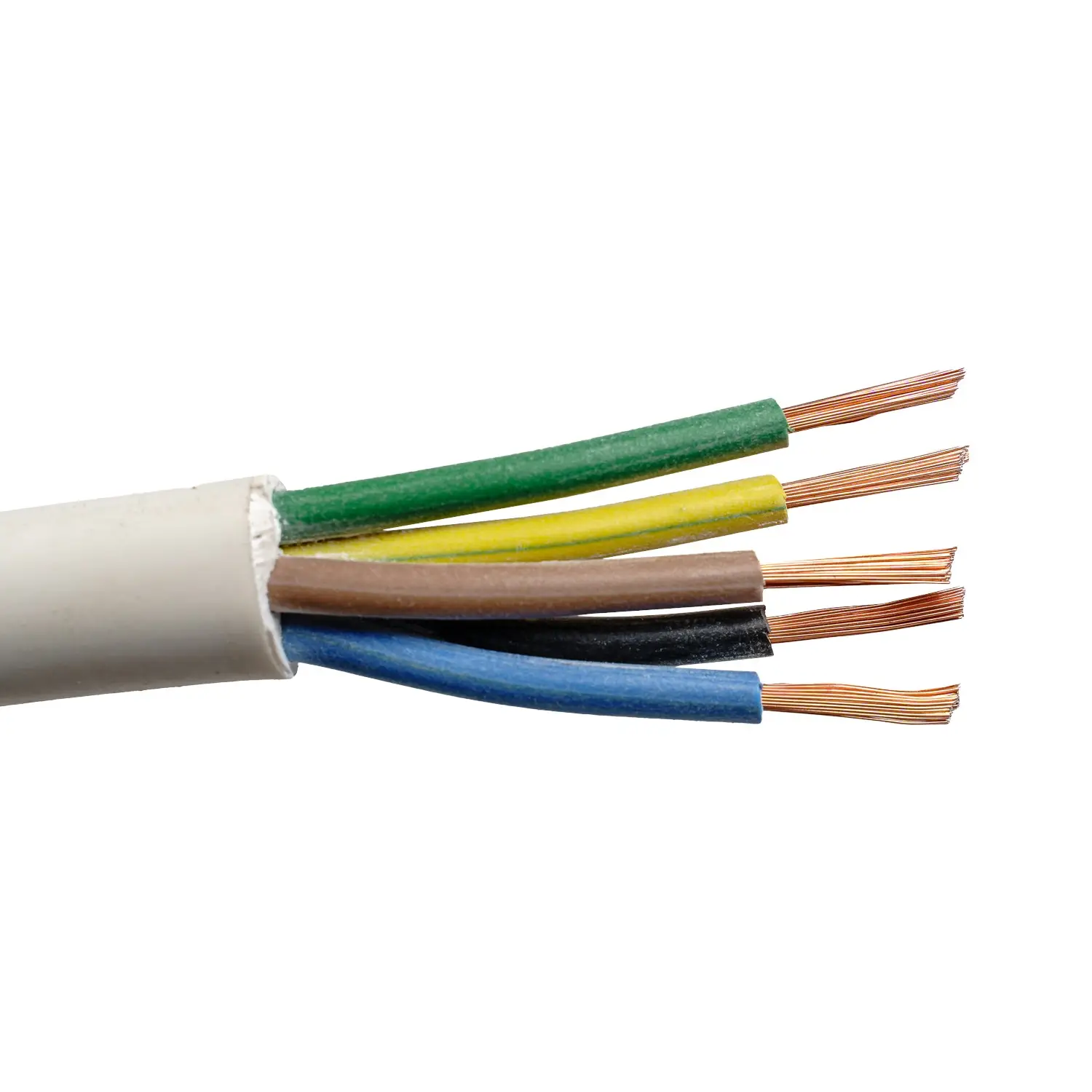 Cablu electric Premium 5x2.5 mm², 100 m, alb, MYYM / H05VV-F, tensiune 300/500V - COBI SMART® Cablu electric Premium 5x2.5 mm², 100 m, alb, MYYM / H05VV-F, tensiune 300/500V - COBI SMART® - imagine 2