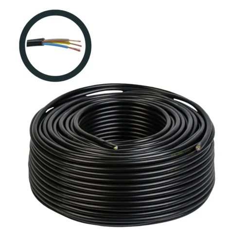 Cablu electric 3x2.5 mm², 100 m, negru - COBI SMART®