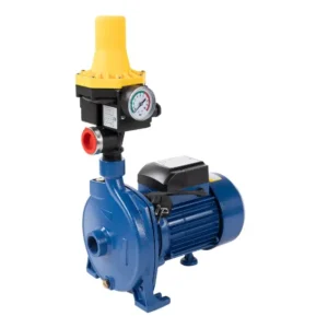 Kit pompa apa de suprafata CPM158, 750W, 1 tol, 2000 L/h, refulare 30 m, corp fonta, bobinaj 100% cupru, include prescontrol automat cu manometru 10 bar, racord 1" - COBI SMART®