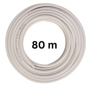 Cablu electric Premium 4x4 mm², 80 m, alb, MYYM - CCA / H05VV-F, tensiune 300/500V - COBI SMART® - Stoc limitat