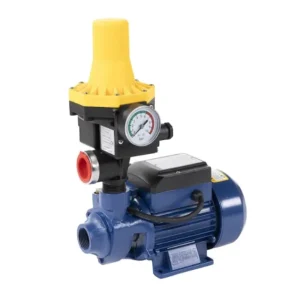 Kit pompa apa de suprafata QB60, 370W, 40 L/min, refulare 20 m, corp fonta, bobinaj 100% cupru, include presostat Zenith inclus - COBI SMART®