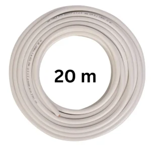 Cablu electric 5x6 mm², 20 m, alb, MYYM / H05VV-F - COBI SMART® - Stoc limitat