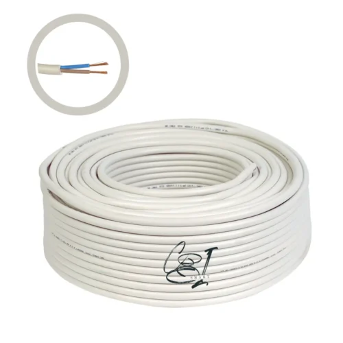 Cablu electric 2x0.75 mm², 100 m, alb - COBI SMART®