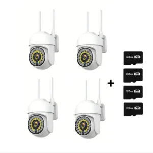 Set 4 camere de supraveghere Jortan, JT-8161QJ, Full Color, Smart & Wifi, include 4 x SD 32 GB