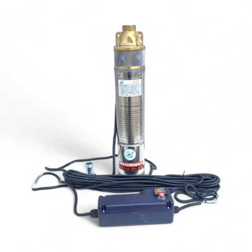 Set pompa de apa submersibila 4SKM/100, 0.75 kW, 60 m inaltime refulare, 30 m adancime aspiratie, 3000 l/h, refulare 1", bobinaj cupru + Prescontrol automat - COBI SMART® - imagine 2