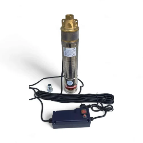Set pompa de apa submersibila 4SKM/100, 0.75 kW, 60 m inaltime refulare, 30 m adancime aspiratie, 3000 l/h, refulare 1", bobinaj cupru + Prescontrol automat - COBI SMART® - imagine 3