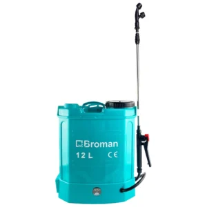 Pachet pompa de stropit electrica Broman, 12 L, regulator presiune, 3 duze, tija telescopica 65-110 cm, include atomizor electric portabil 80 W, include tija extensibila 3 m - COBI SMART®