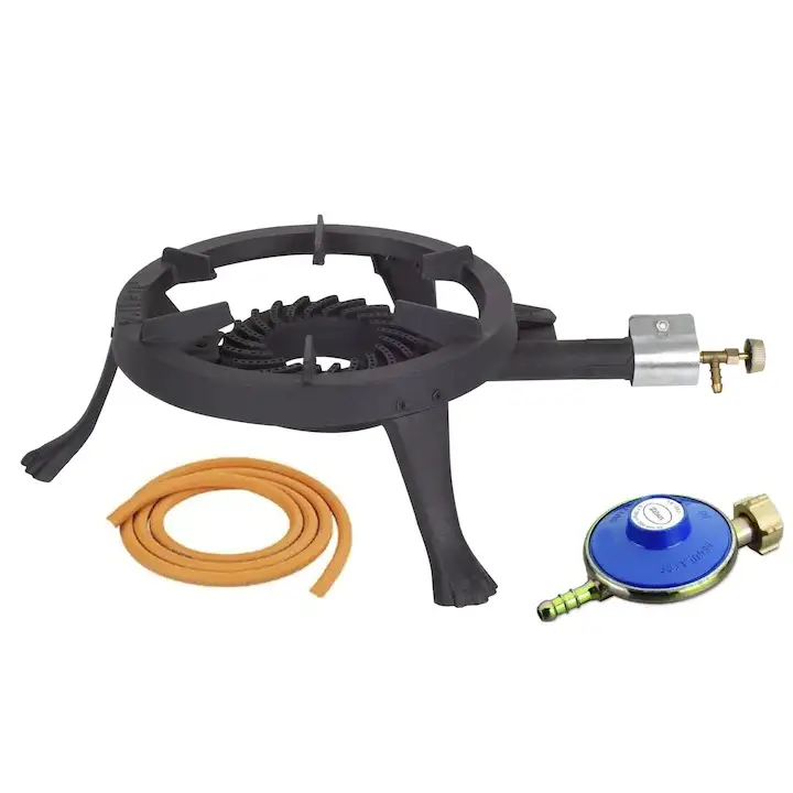 Arzator rotund exterior, fonta 33 cm, furtun gaz 2 m, ceas aragaz - COBI SMART® Arzator rotund exterior, fonta 33 cm, furtun gaz 2 m, ceas aragaz - COBI SMART®