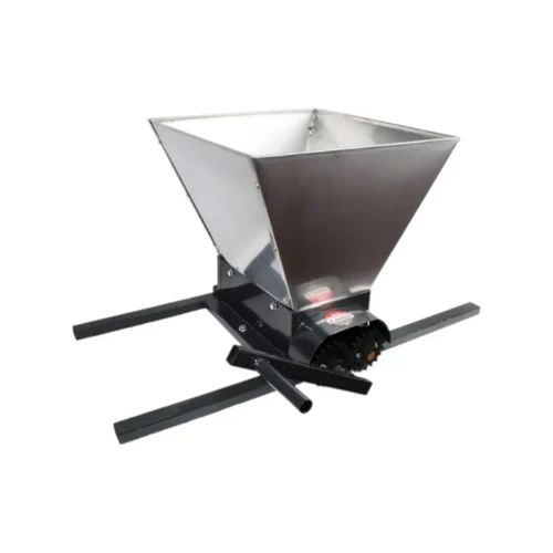 Zdrobitor de struguri manual inox EUR-HGP-50S, 300-500 Kg/h, cuva 35L, tamburi polietilena - COBI SMART® - imagine 4