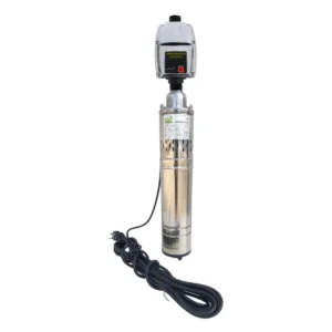 Set pompa de apa submersibila QGD, 1.1 KW, 3000 l/h, 2850 rpm, fara plutitor, include prescontrol automat, manometru, presiune maxima 10 bar, racord 1 inch - COBI SMART®