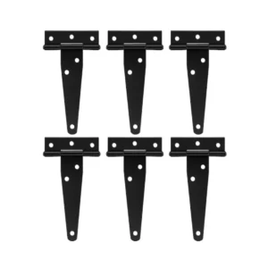 Balamale din fier 6 bucati Nr.1, 13x9 cm, neagra - COBI SMART®