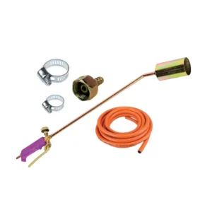 Pachet complet arzator gaz cu clapeta, 64 cm, furtun gaz 5 m portocaliu, 2 coliere, piulita inclusa - COBI SMART®