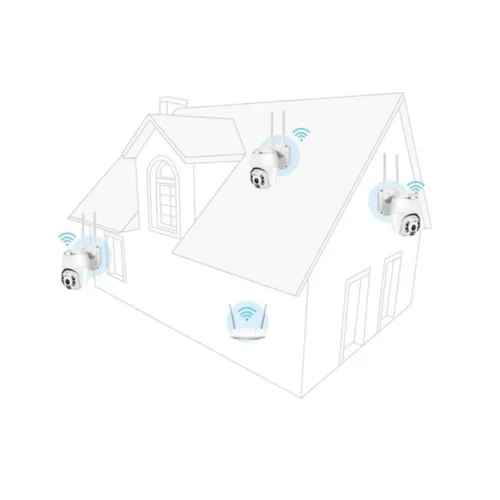 Set 5 camere de supraveghere Wi-Fi IP JT-8160, rotatie 355°, Full HD 2MP - COBI SMART® - imagine 14