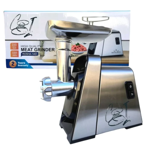 Masina de tocat carne MGG-081, 1600 W, 3 site, carnati, chiftele, functia revers, motor cupru - COBI SMART®