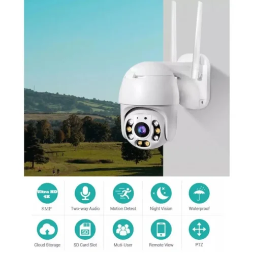 Set 5 camere de supraveghere Wi-Fi IP JT-8160, rotatie 355°, Full HD 2MP - COBI SMART® - imagine 4