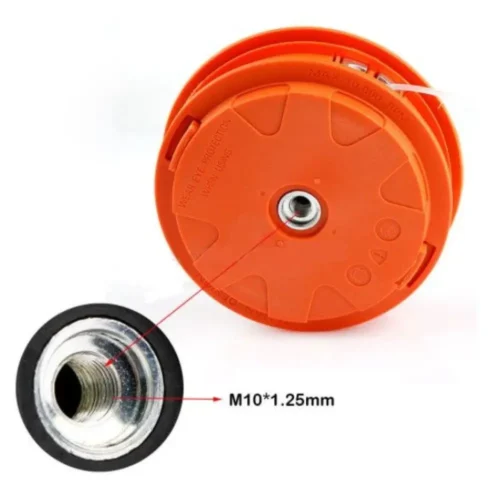 Tambur portocaliu cu buton metalic Easy Feed pentru motocoasa – COBI SMART® - imagine 2