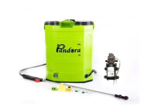 Pachet pompa de stropit electrica Pandora, 16 L, acumulator, regulator presiune, include pompa electrica de presiune de rezerva cu colier - COBI SMART®