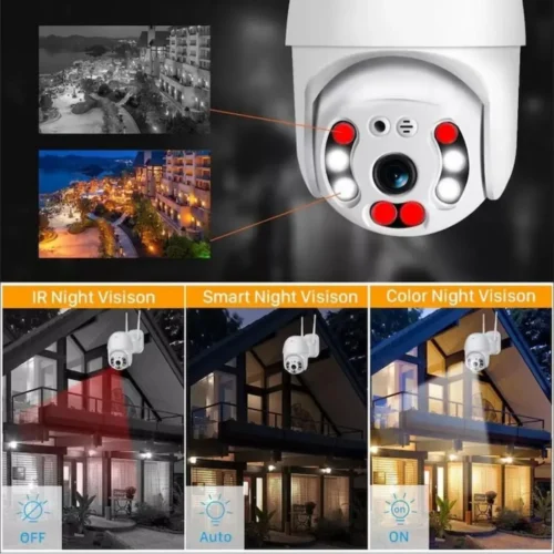 Set 5 camere de supraveghere Wi-Fi IP JT-8160, rotatie 355°, Full HD 2MP - COBI SMART® - imagine 11