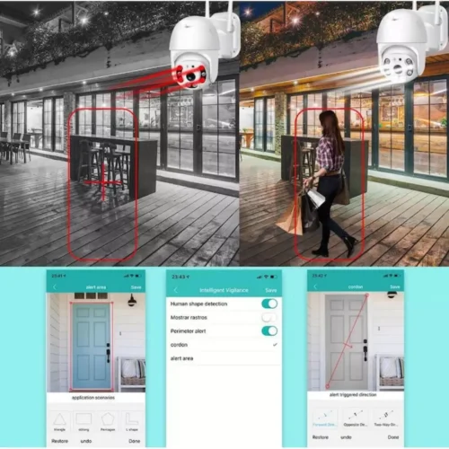 Set 5 camere de supraveghere Wi-Fi IP JT-8160, rotatie 355°, Full HD 2MP - COBI SMART® - imagine 13