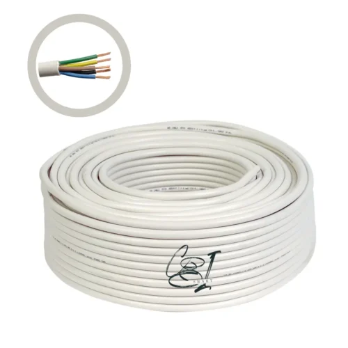 Cablu electric Premium 4x1.5 mm², 100 m, alb - COBI SMART®