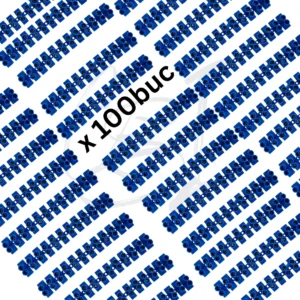 SET 100 Cleme sir cablu electric Nr1, 2.5–4 mm², culoare albastra, pentru conectare conductori, montaj rapid si sigur - COBI SMART®