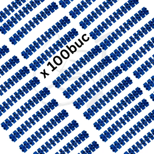 SET 100 Cleme sir cablu electric Nr1, 2.5–4 mm², culoare albastra, pentru conectare conductori, montaj rapid si sigur - COBI SMART®