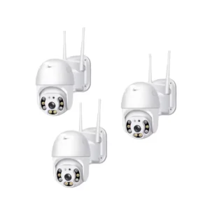 Set 3 camere de supraveghere Wi-Fi IP JT-8160, rotatie 355°, Full HD 2MP - COBI SMART®