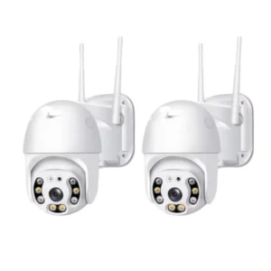 Set 2 camere de supraveghere JT-8160, Wi-Fi IP, rotatie 355°, Full HD 2MP - COBI SMART®