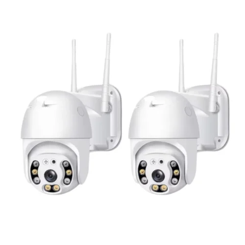 Set 2 camere de supraveghere JT-8160, Wi-Fi IP, rotatie 355°, Full HD 2MP - COBI SMART®