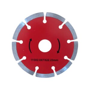 Disc diamantat pentru polizor, 115x2.0x7x22.23mm, rosu, pentru faianta, gresie si ceramica
